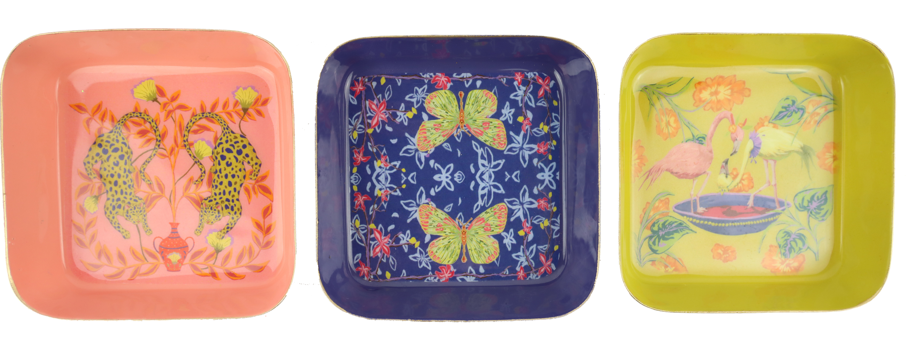 1099 PIATTINI ASIAN FAUNA  3PZ