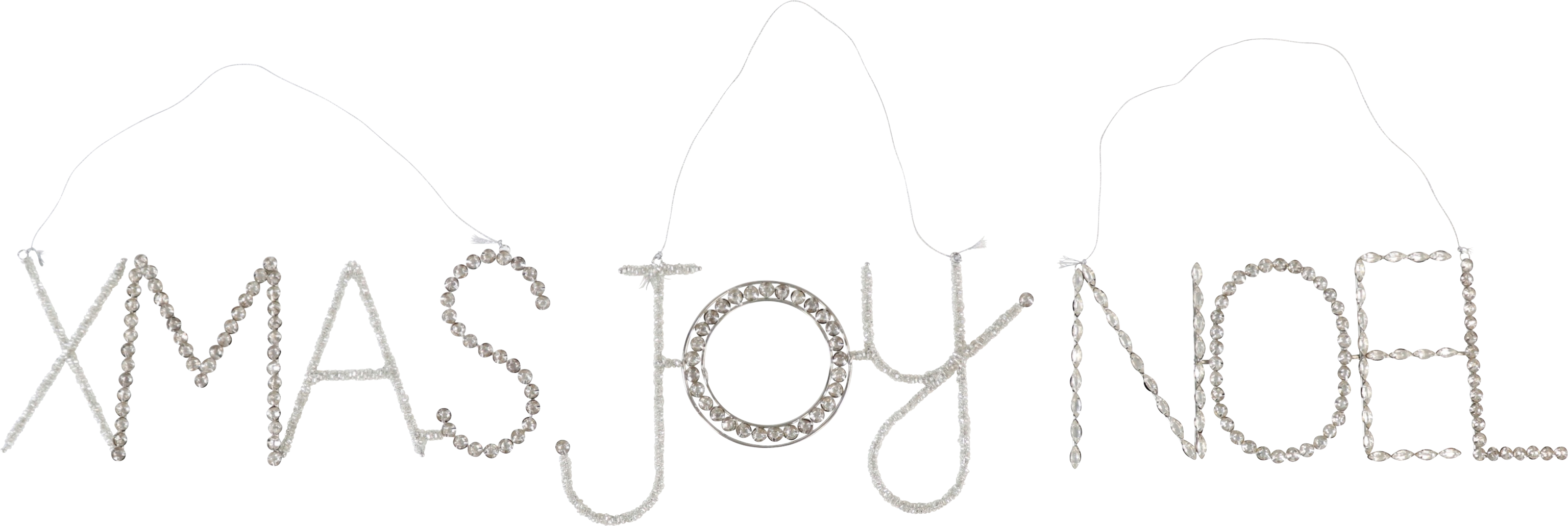 1105 KRISTALLHÄNGER CHRISTMAS  S/3