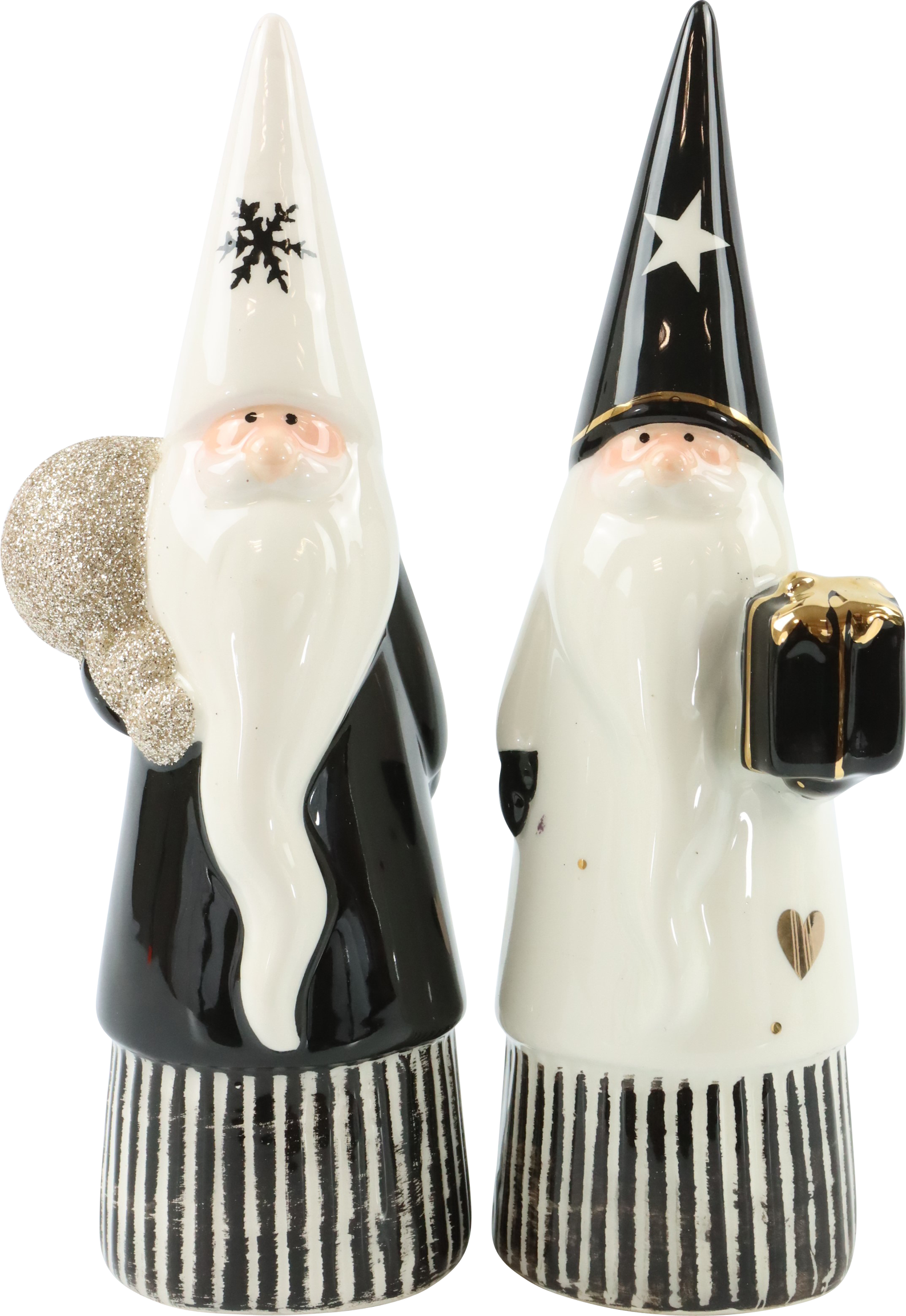 1272 WEIHNACHTSMÄNNER MODERN XMAS  S/2