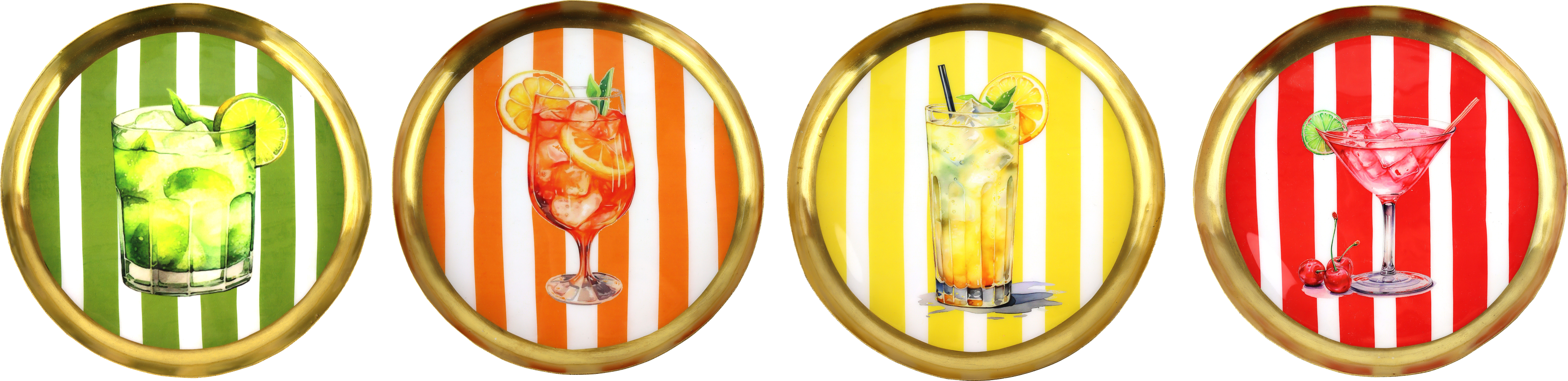 1375 BANDEJAS COCKTAIL CRUSH  S/4