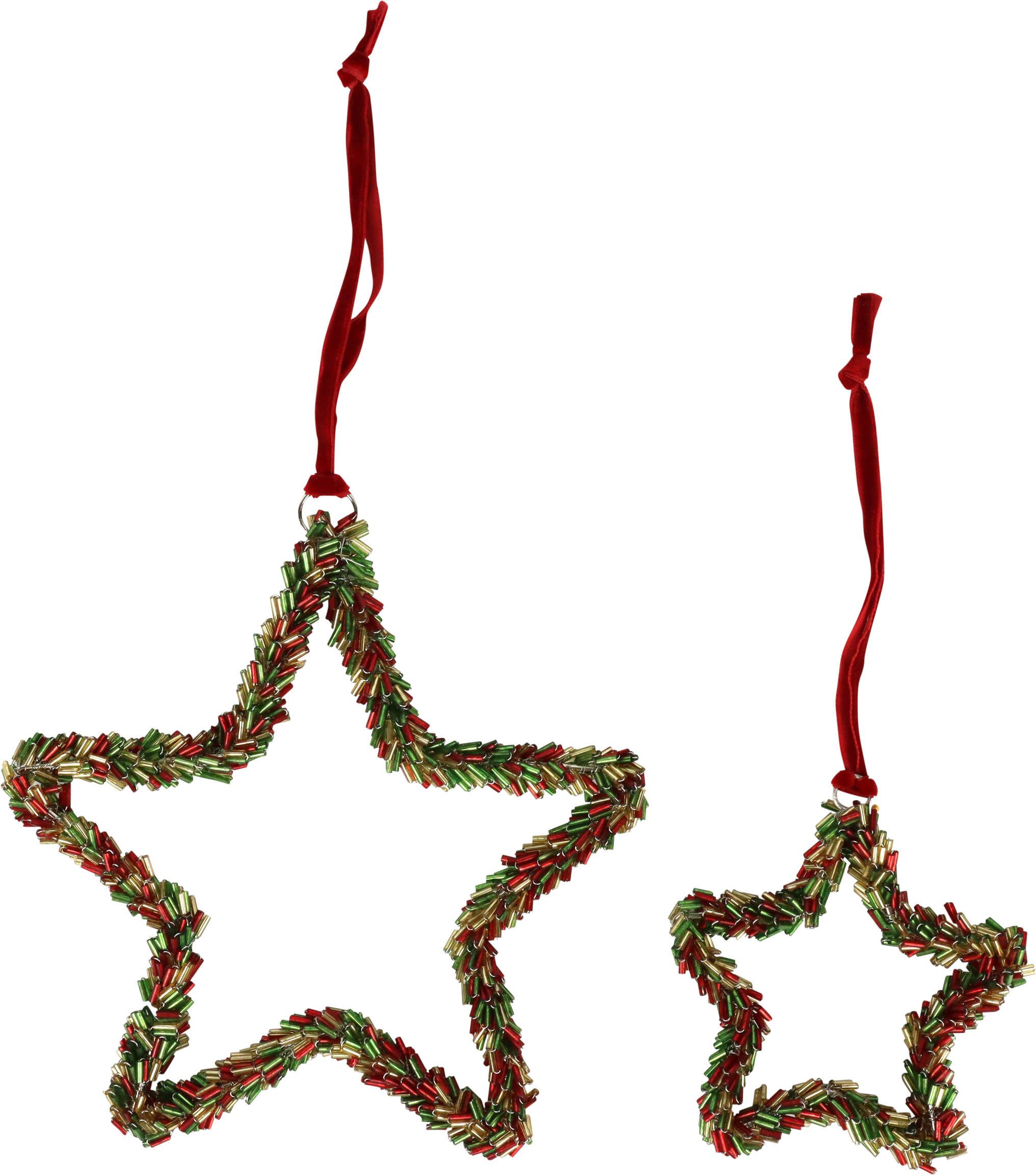 1521 DECORATIVE HANGERS STAR  S/2