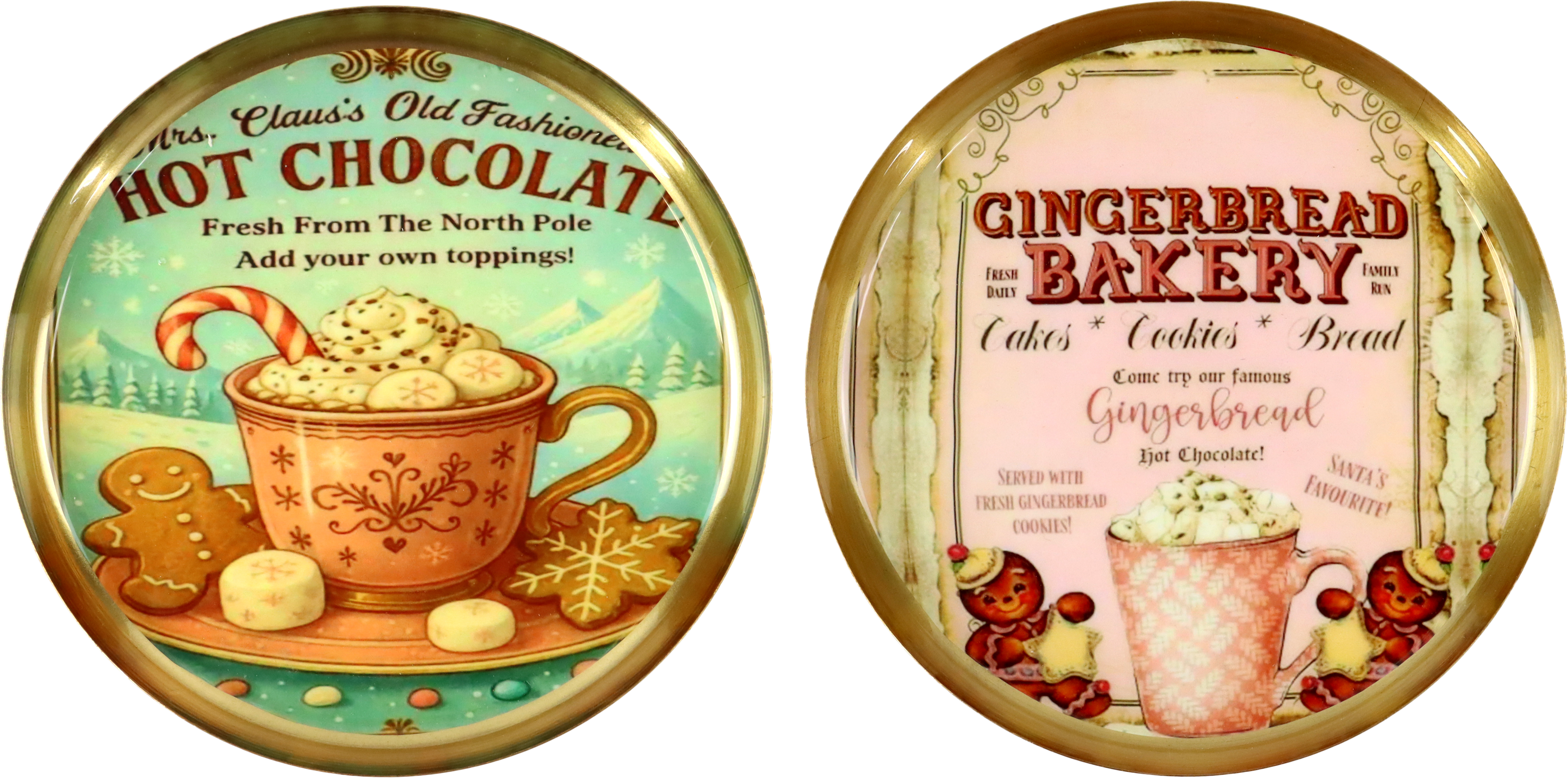 1532 BANDEJAS VINTAGE MUGS  S/2
