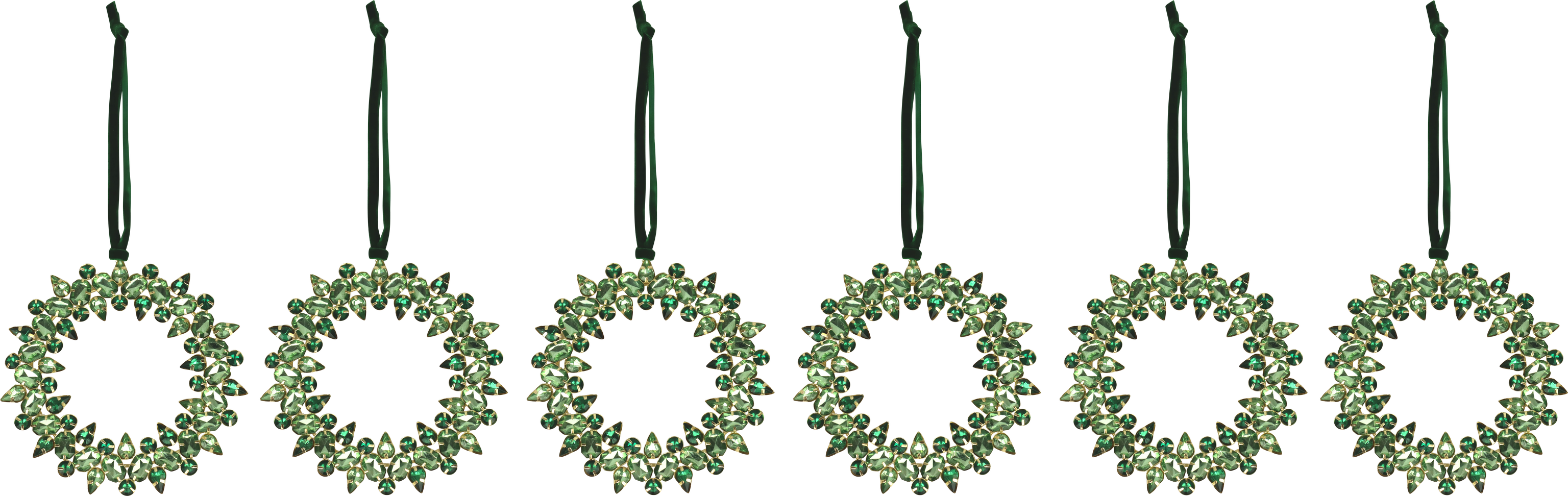 1535 KRISTALLHÄNGER KRANZ  S/6