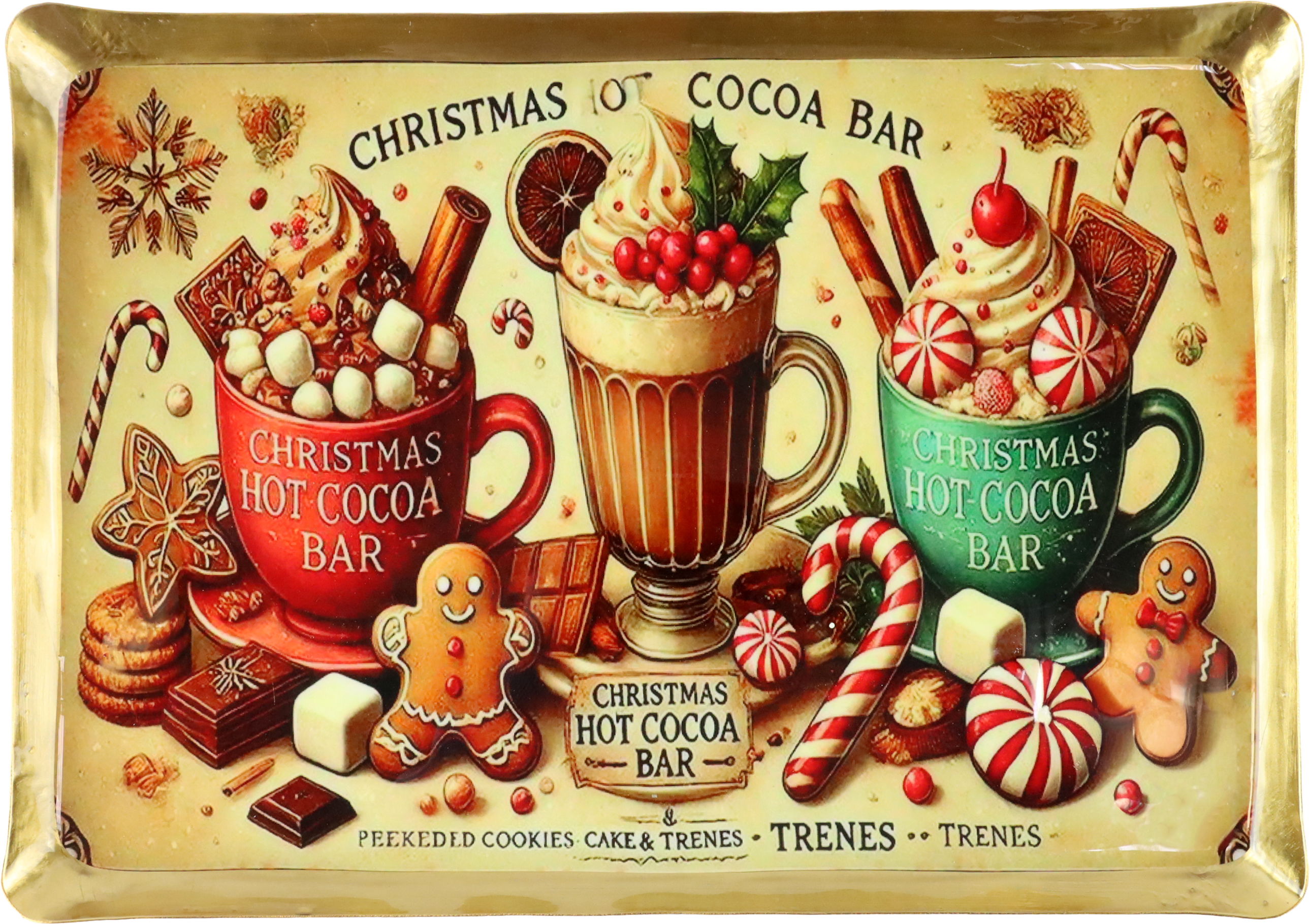 1593 BANDEJA CHRISTMAS COCOA BAR