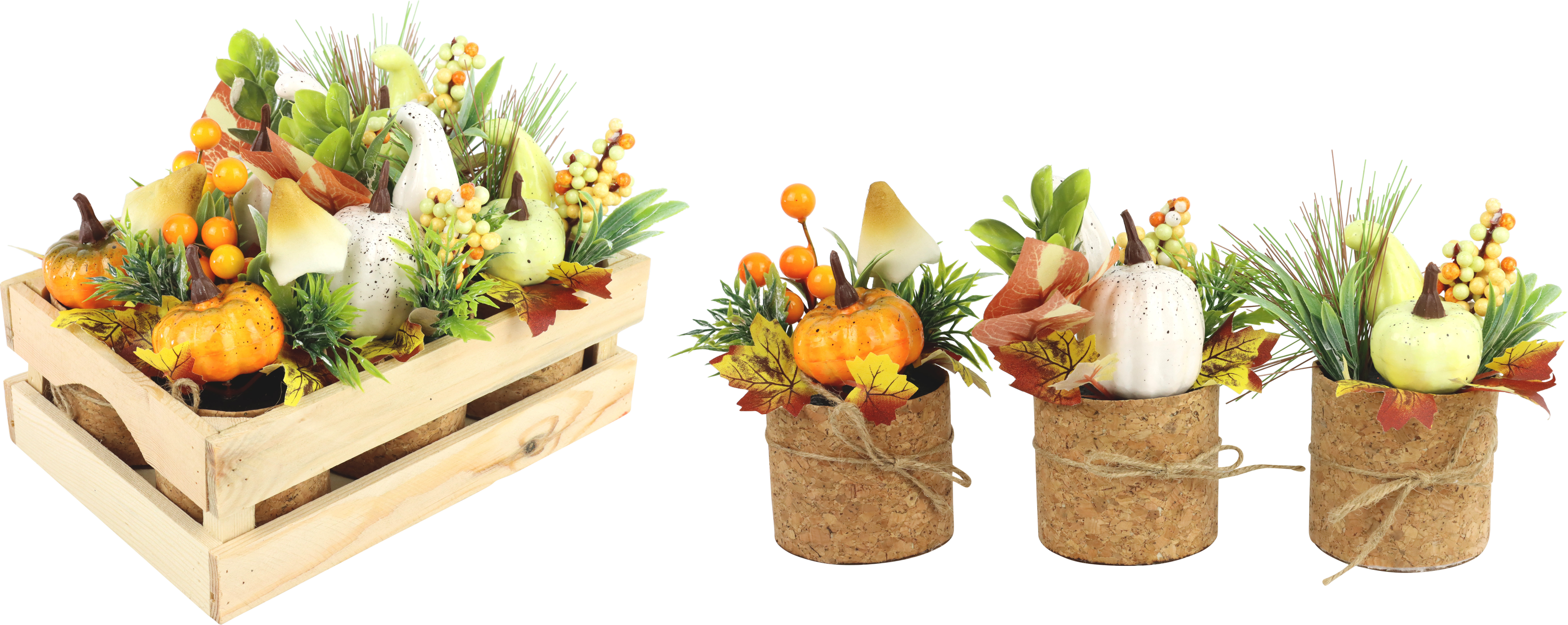 1861 CAJA FLORAL «CALABAZAS» S/6