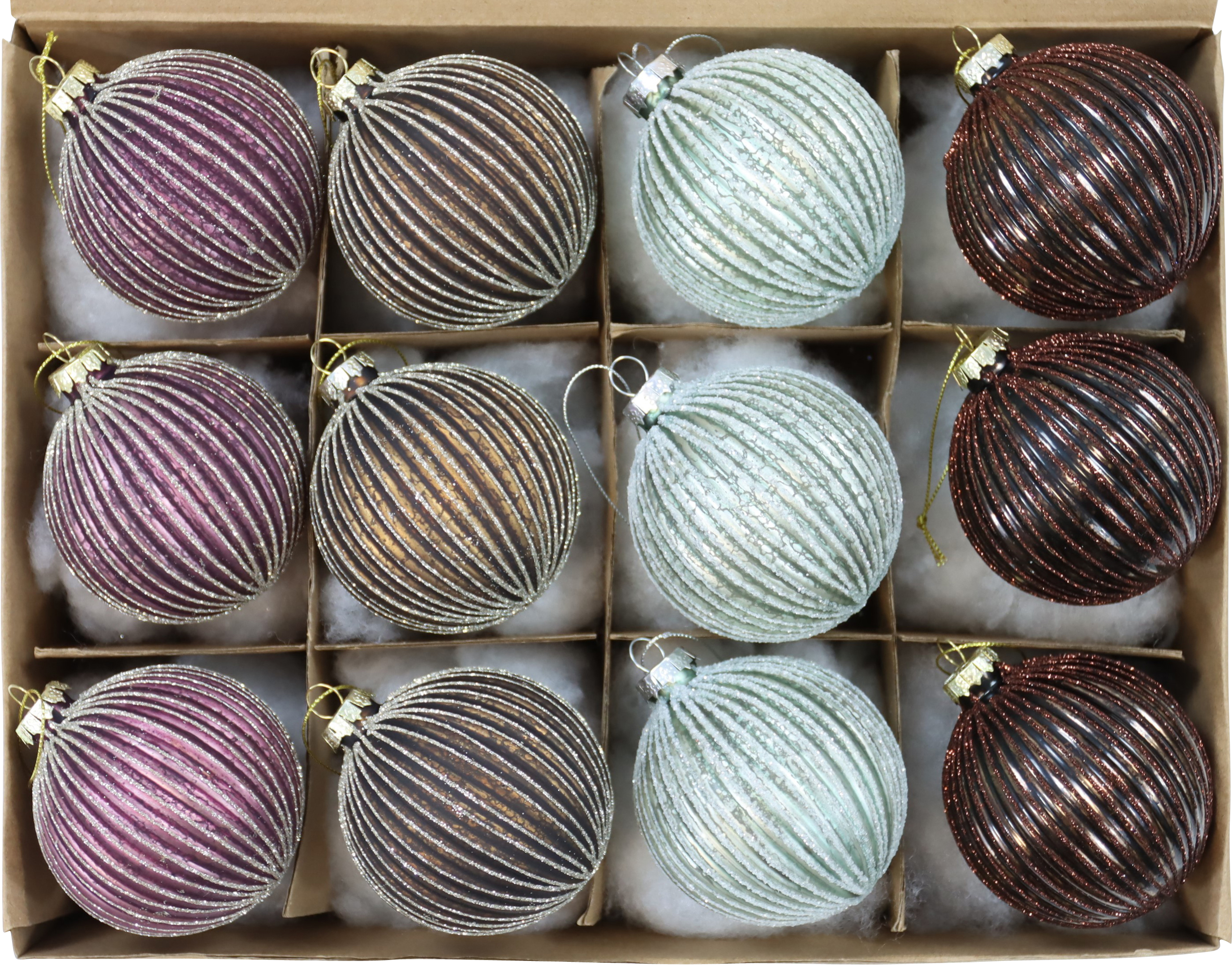 2191 BOLAS VIDRIO  GLAMOUR  S/12