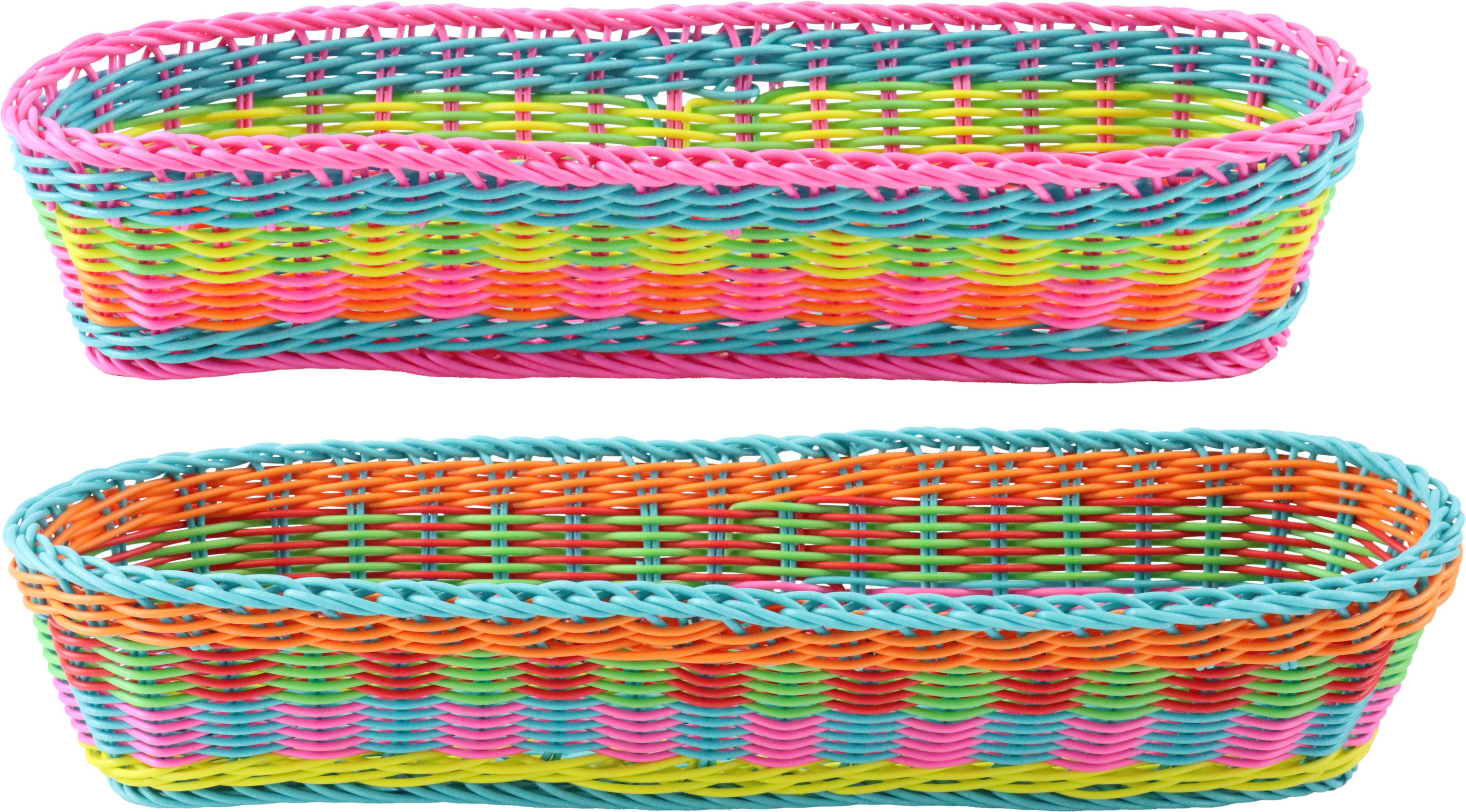 2210 OVAL BASKETS COLOR TWIST  S/2