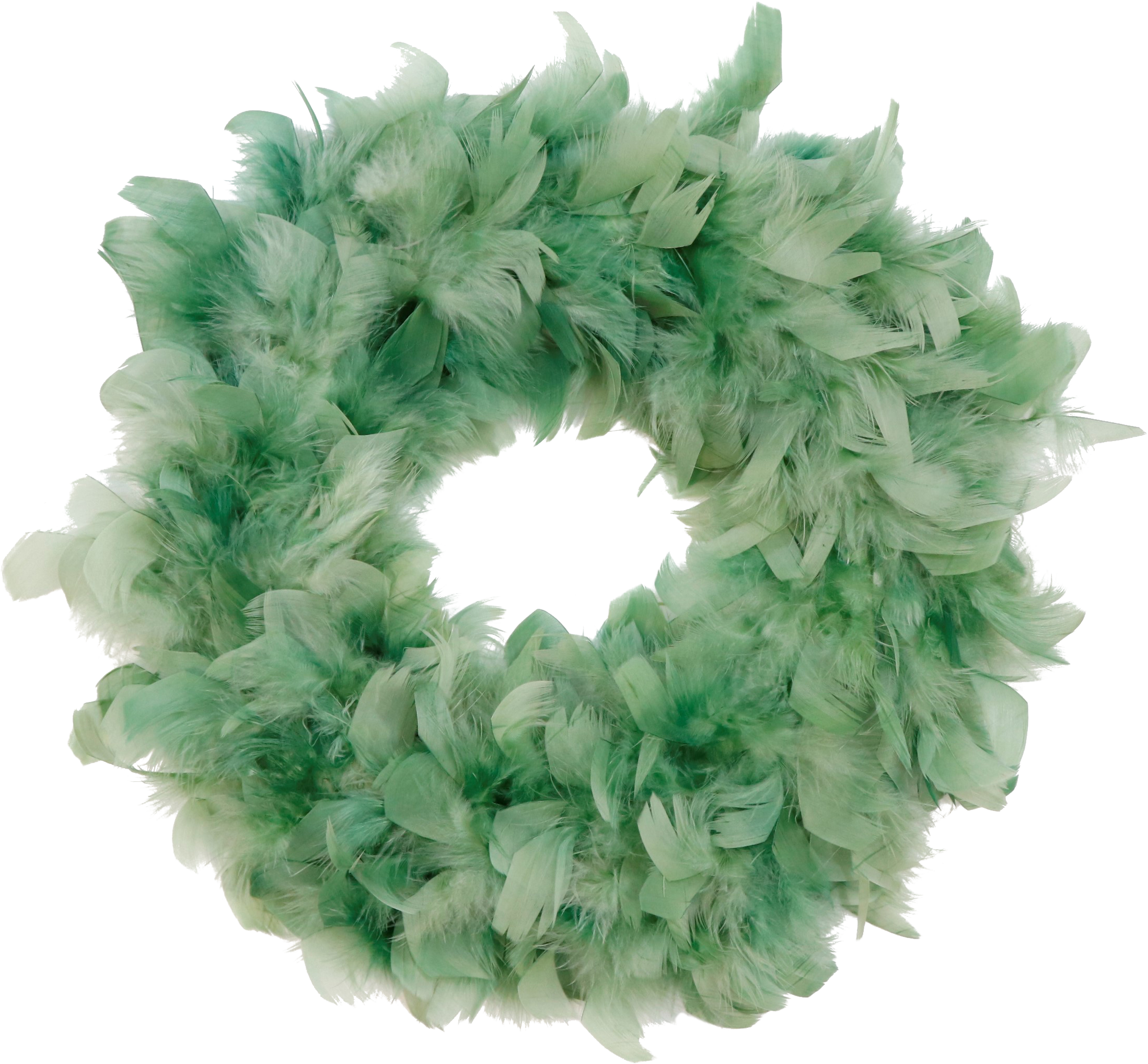 2353 CORONA DE PLUMAS MINTGRÜN