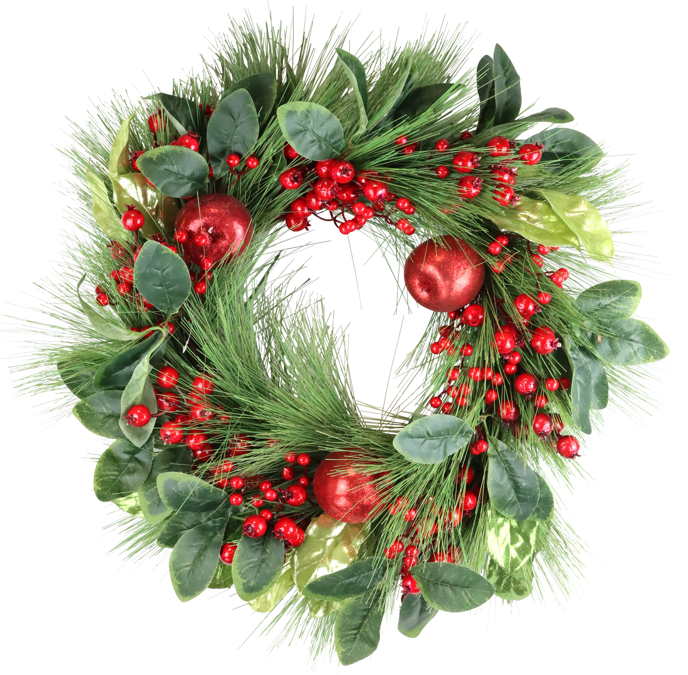 2435 WREATH RED BERRIES