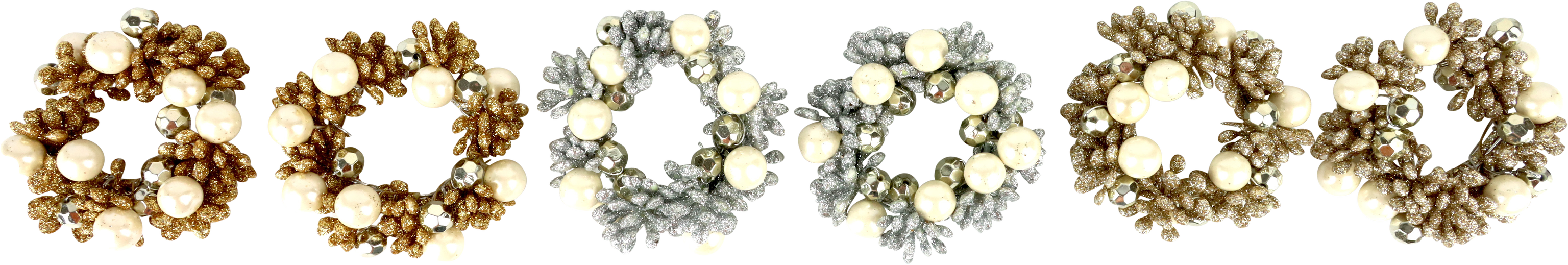 2479 ZIERKRÄNZE FROSTED ELEGANCE  S/6