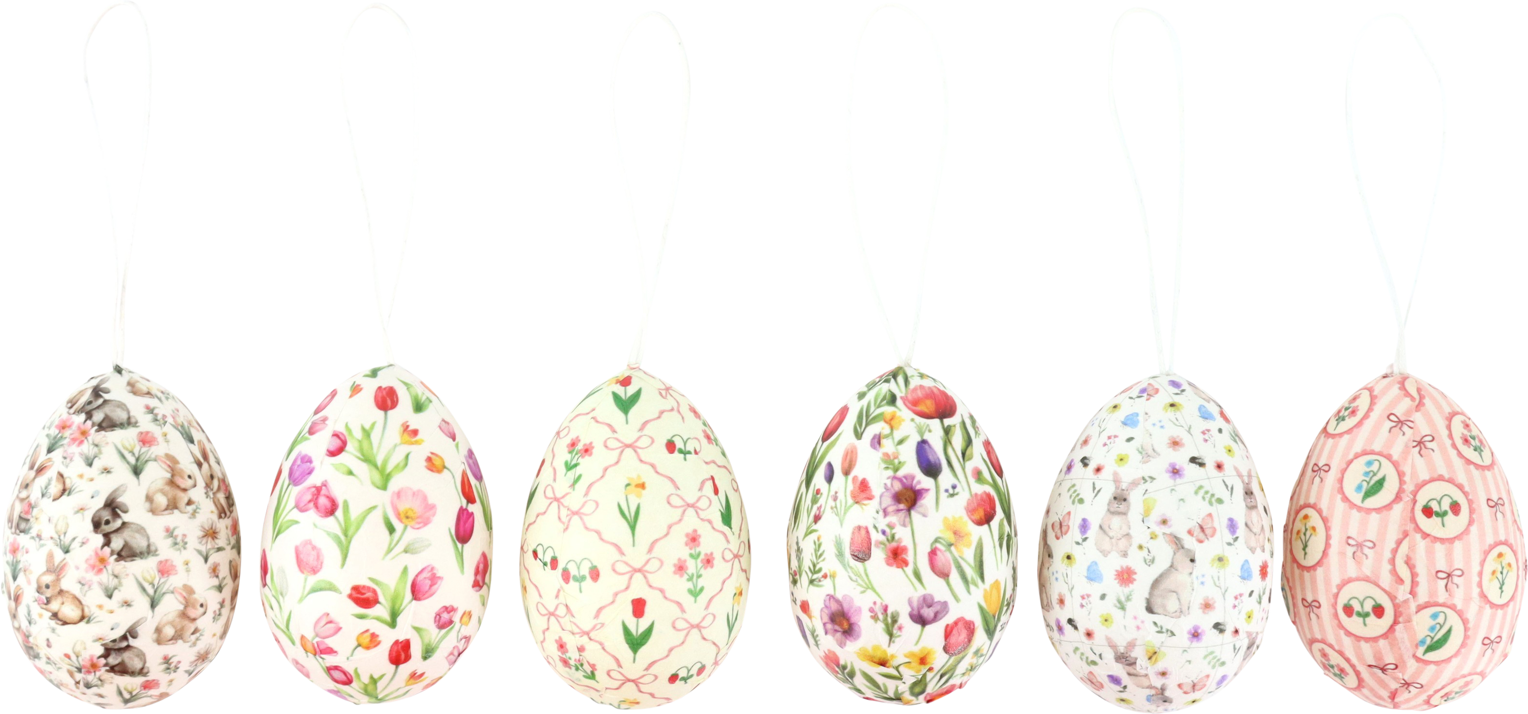 2641 HUEVOS DECO VINTAGE VIBES  S/6