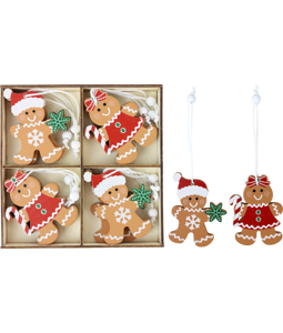 2745 HOLZBOX GINGERBREAD MAN  S/12