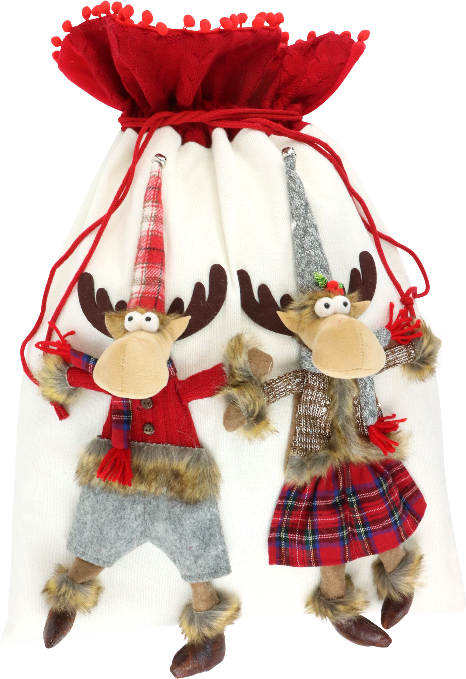 2762 GIFTBAG MERRY MOOSE