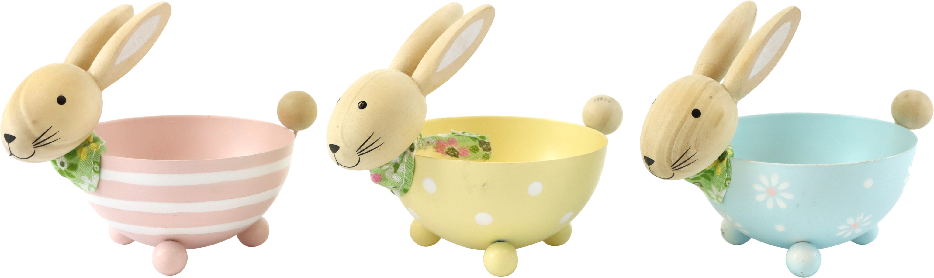 2872 CUENCO CONEJO PASTEL BUNNY  S/3