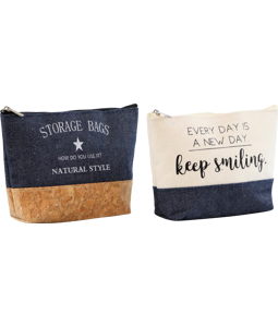 3205 SMALL BAGS NATURAL SMILE  S/2
