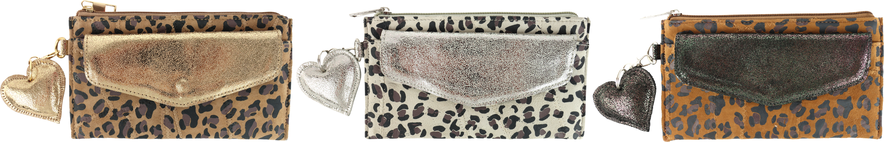 3300 LEATHERPOUCHES LEO GLAM   S/3