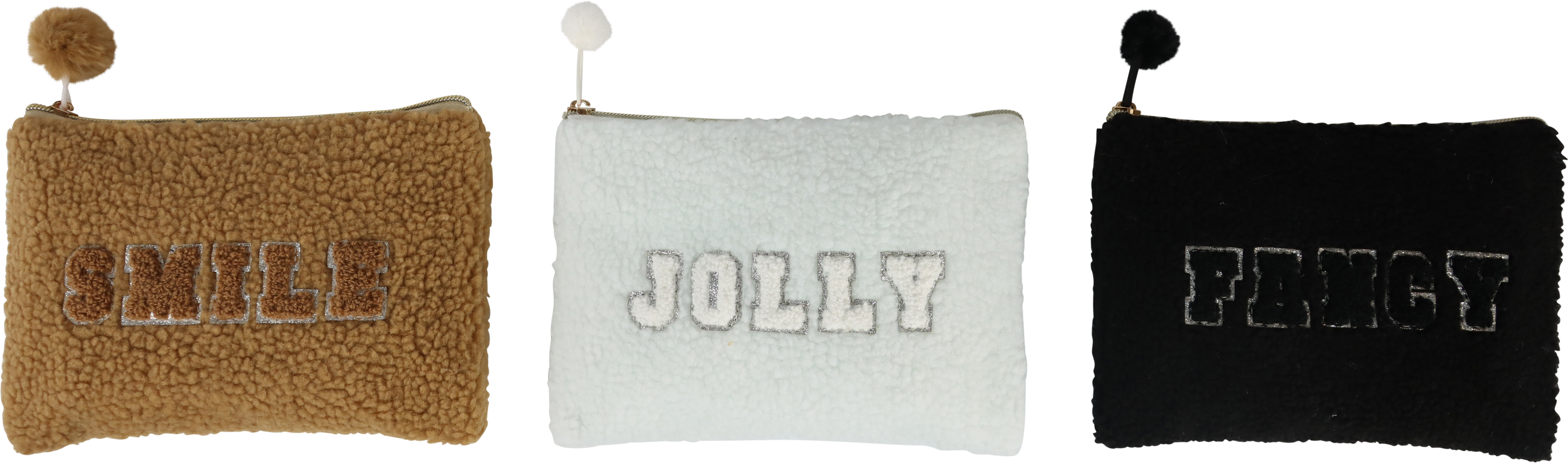 3336 BAGS FUZZY FUR  S/3