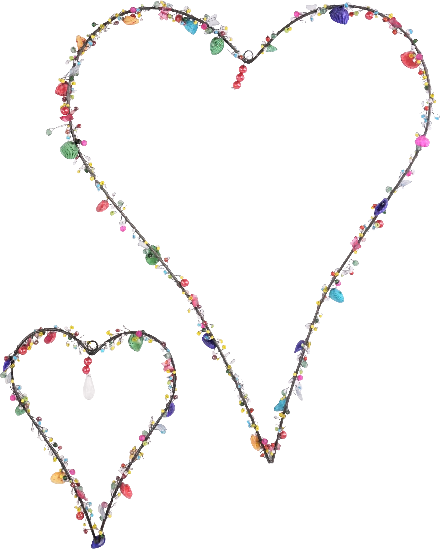 3498 COLGANTES  CORAZONES  S/2