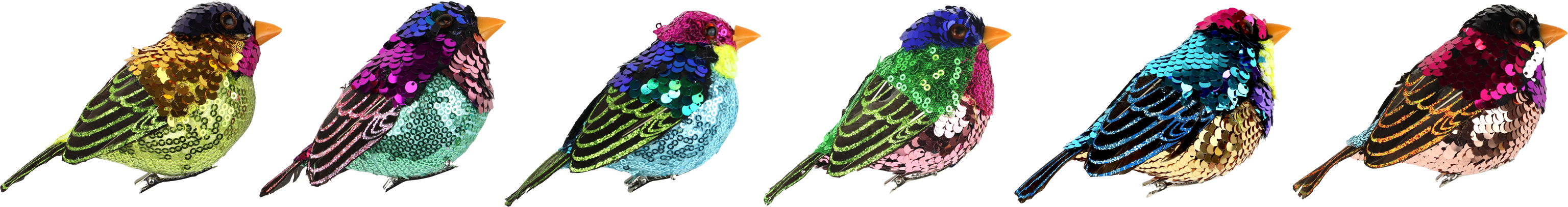 3600 AVES  SPARKLE WINGS  S/6