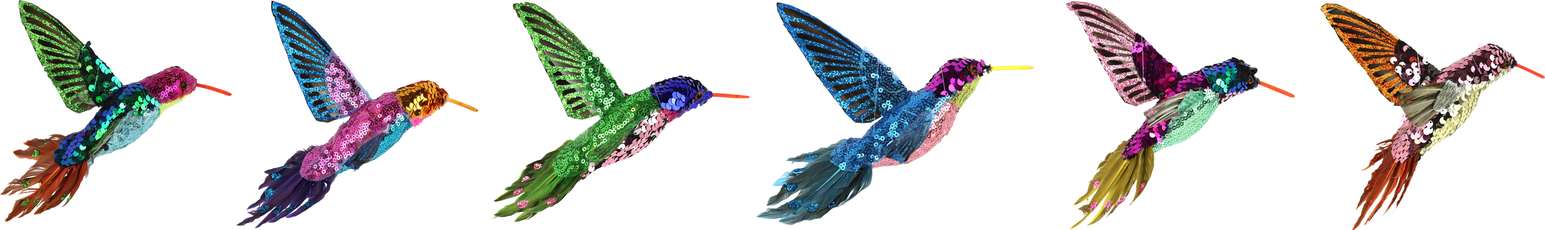 3607 COLIBRÍES SPARKLE WINGS  S/6