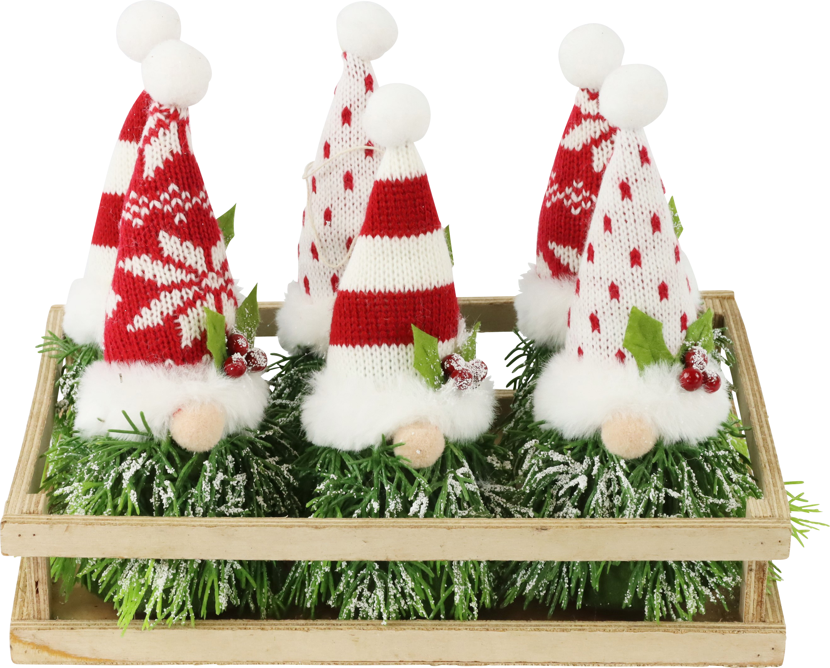 3632 CHRISTMAS GNOME IN BOX S/6