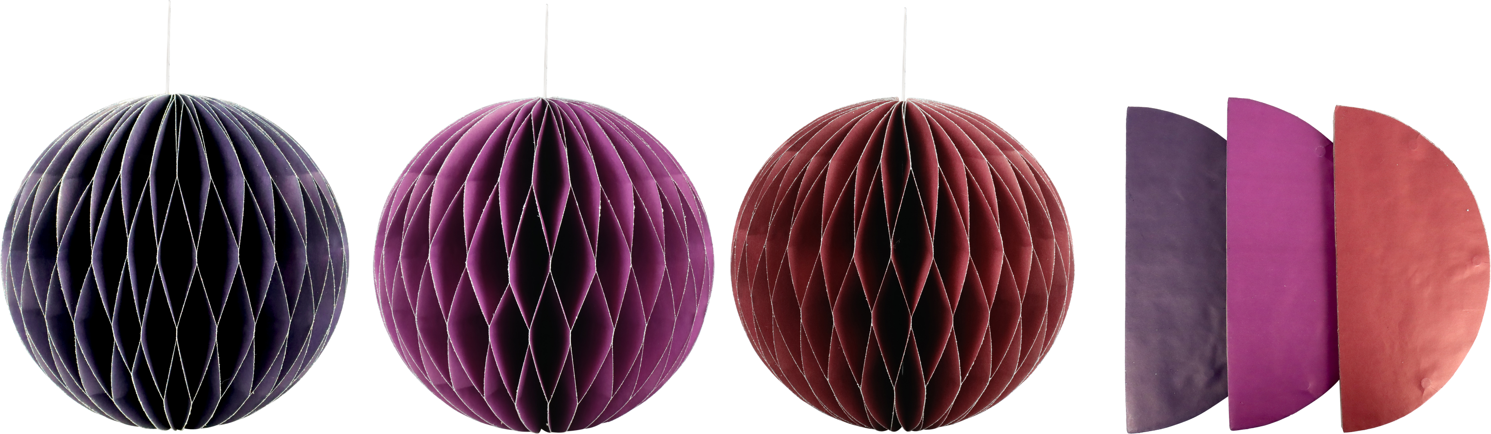 3705 DECORATIVE BALLS HONEYCOMB  S/3