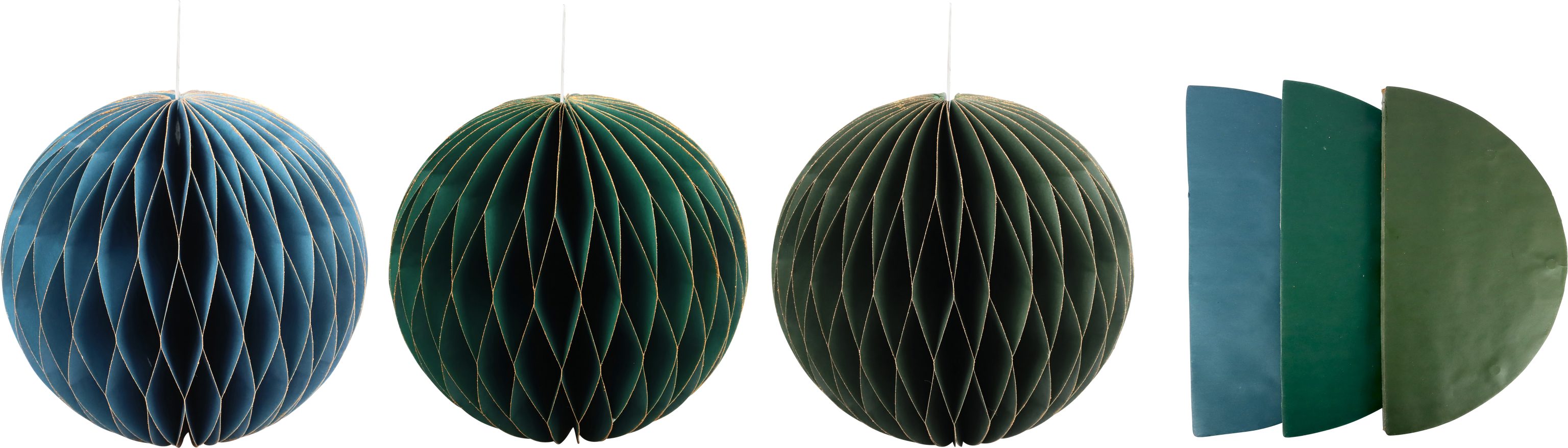 3794 DECORATIVE BALLS HONEYCOMB  S/3