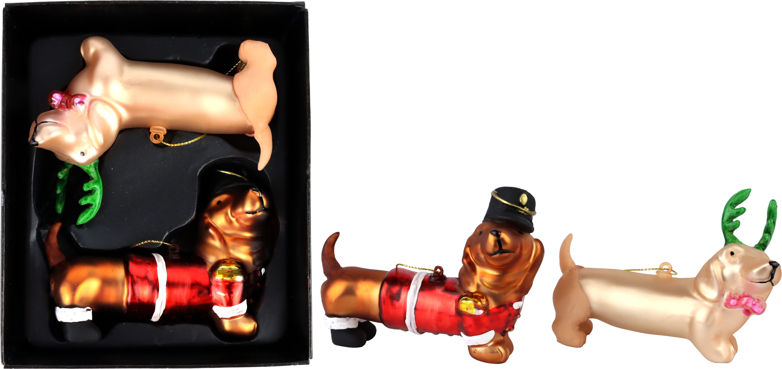 3857 JOYAS DE VID WEIHNACHTSDACKEL  S/2