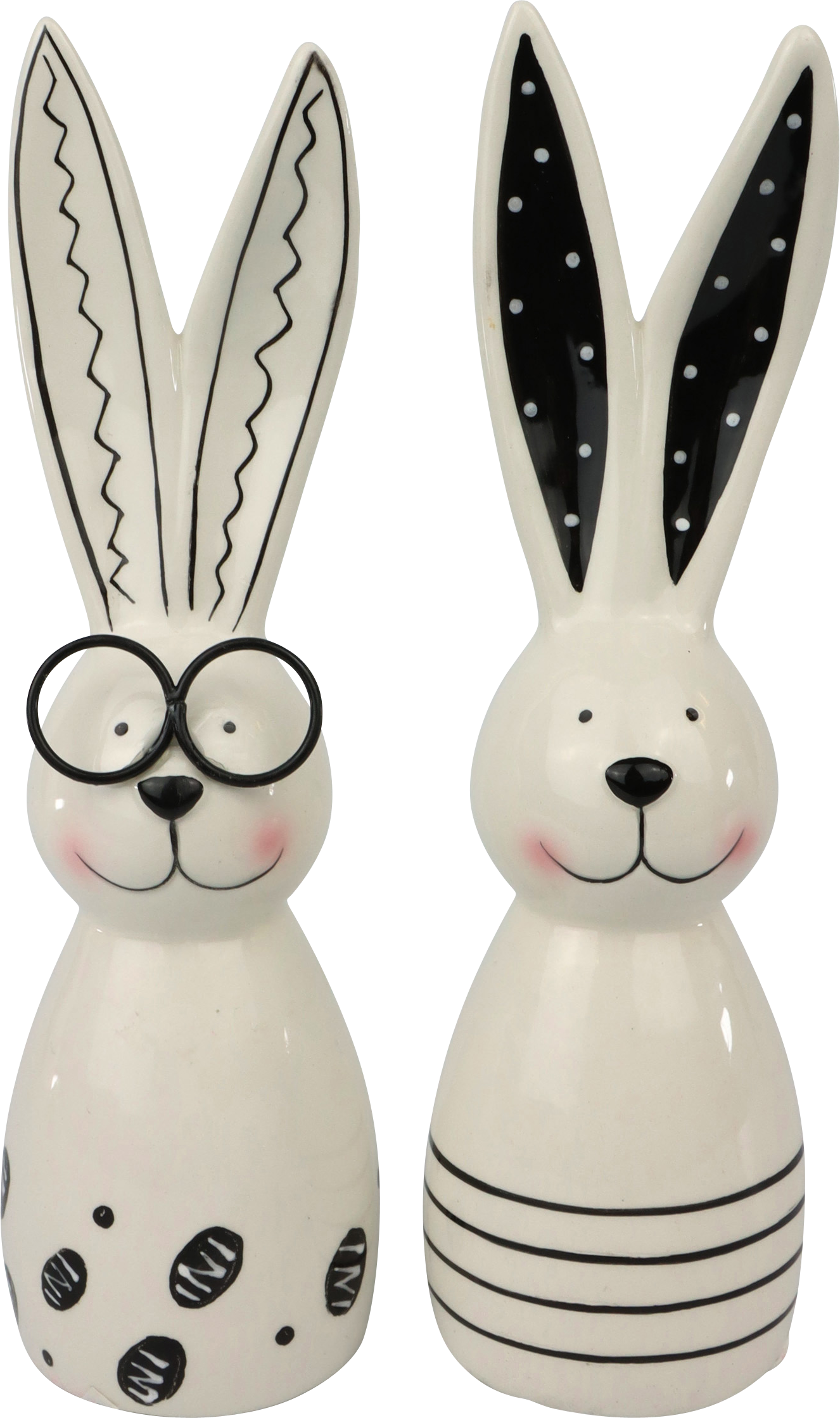 3924 CONEJOS  MONOCROMO EASTER  S/2