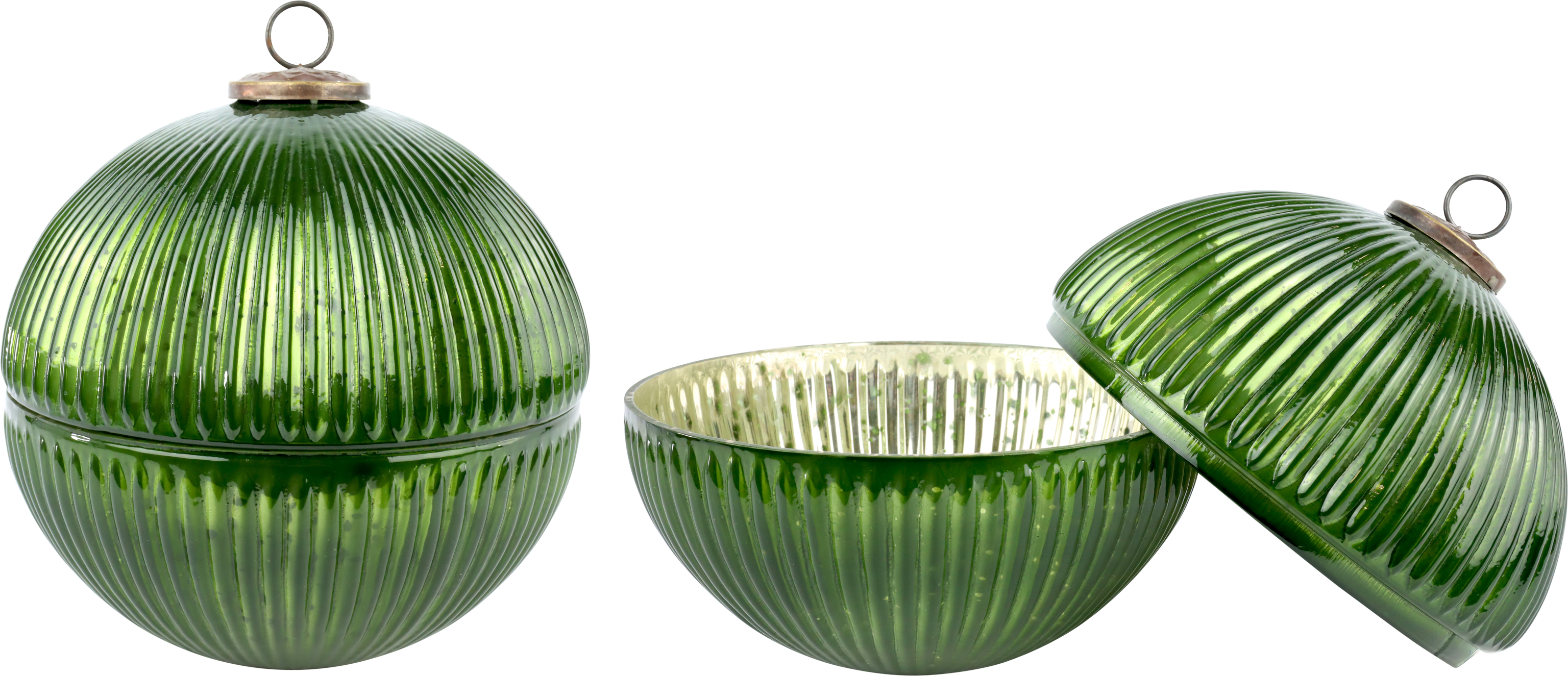 4046 GLASS JAR CHRISTMAS BALL