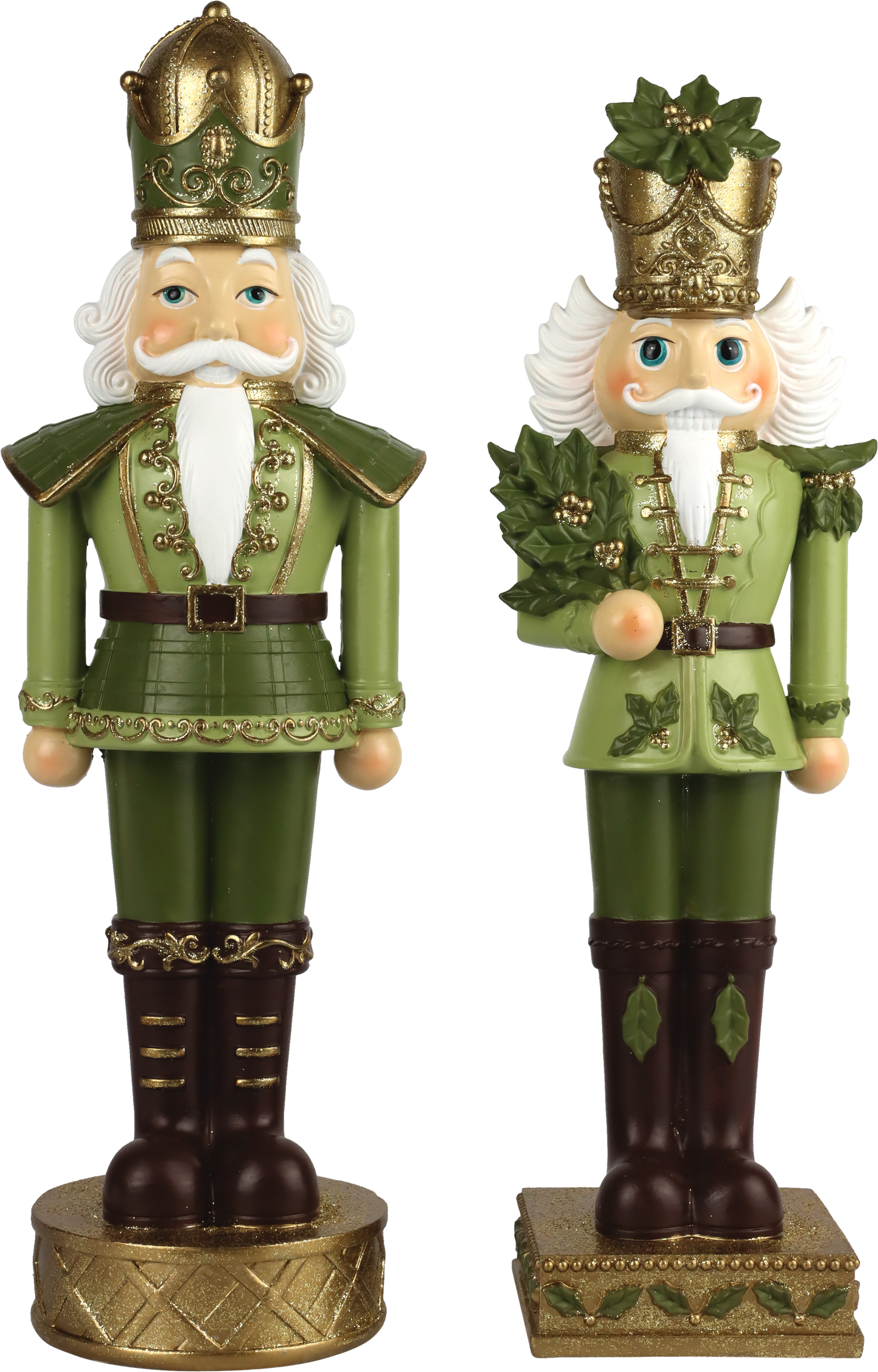 4165 NUTCRACKER GREEN MEMORIES  S/2