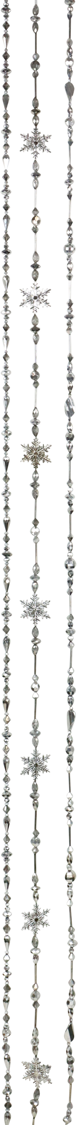 4336 GARLANDS SILVER SPARKLE  S/3