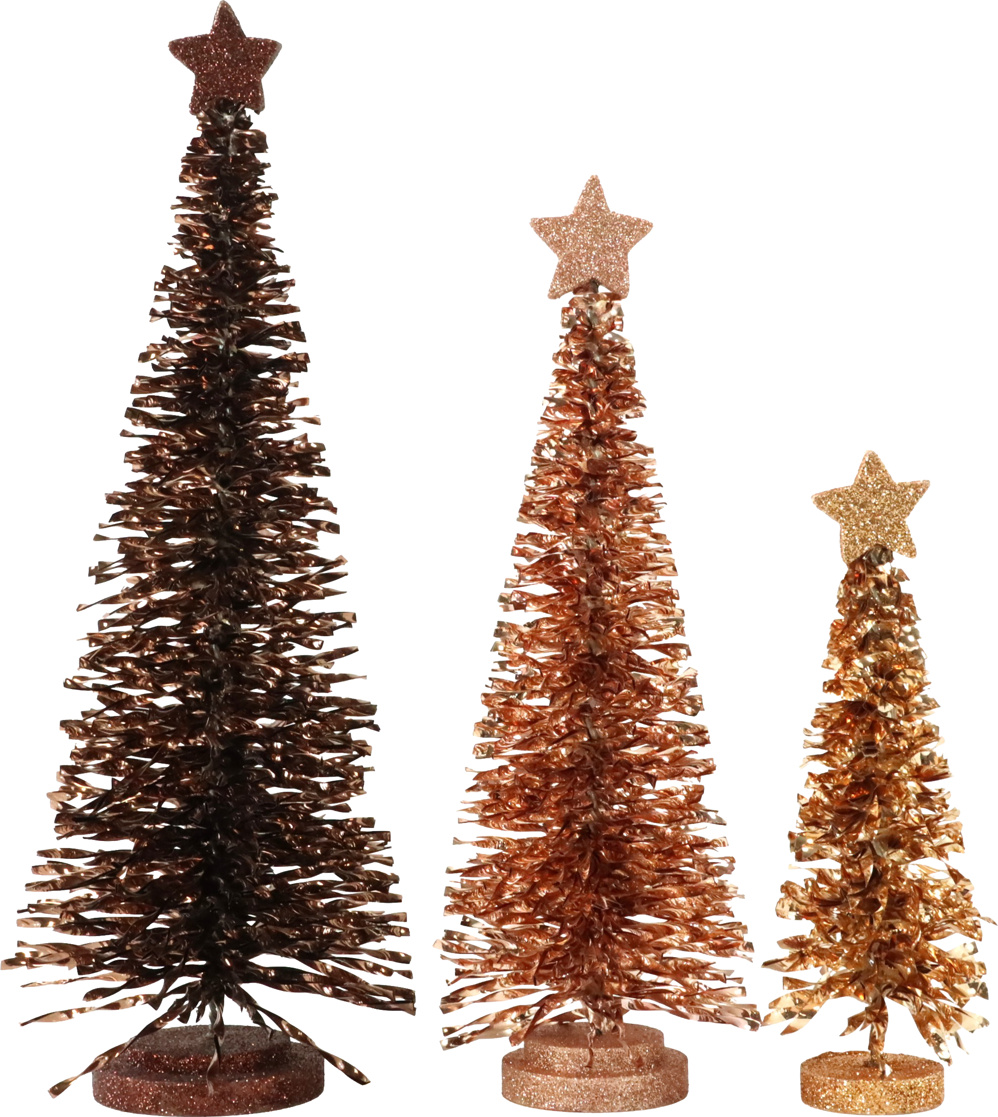 4360 TREES GLITTER GROVE  S/3