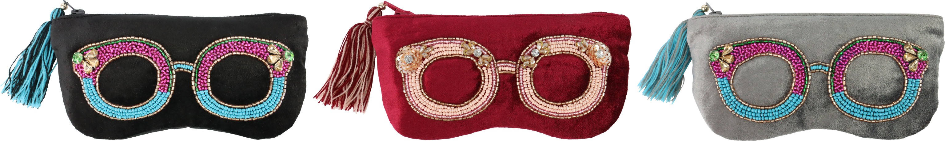 4638 POUCHES BRILLE  S/3