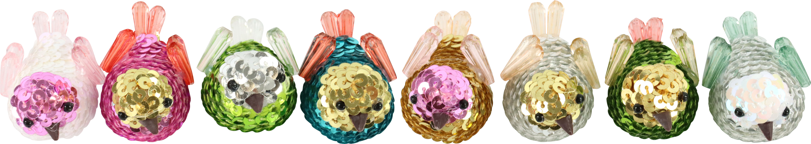 4664 KLAMMERN BUNTVÖGEL  S/8