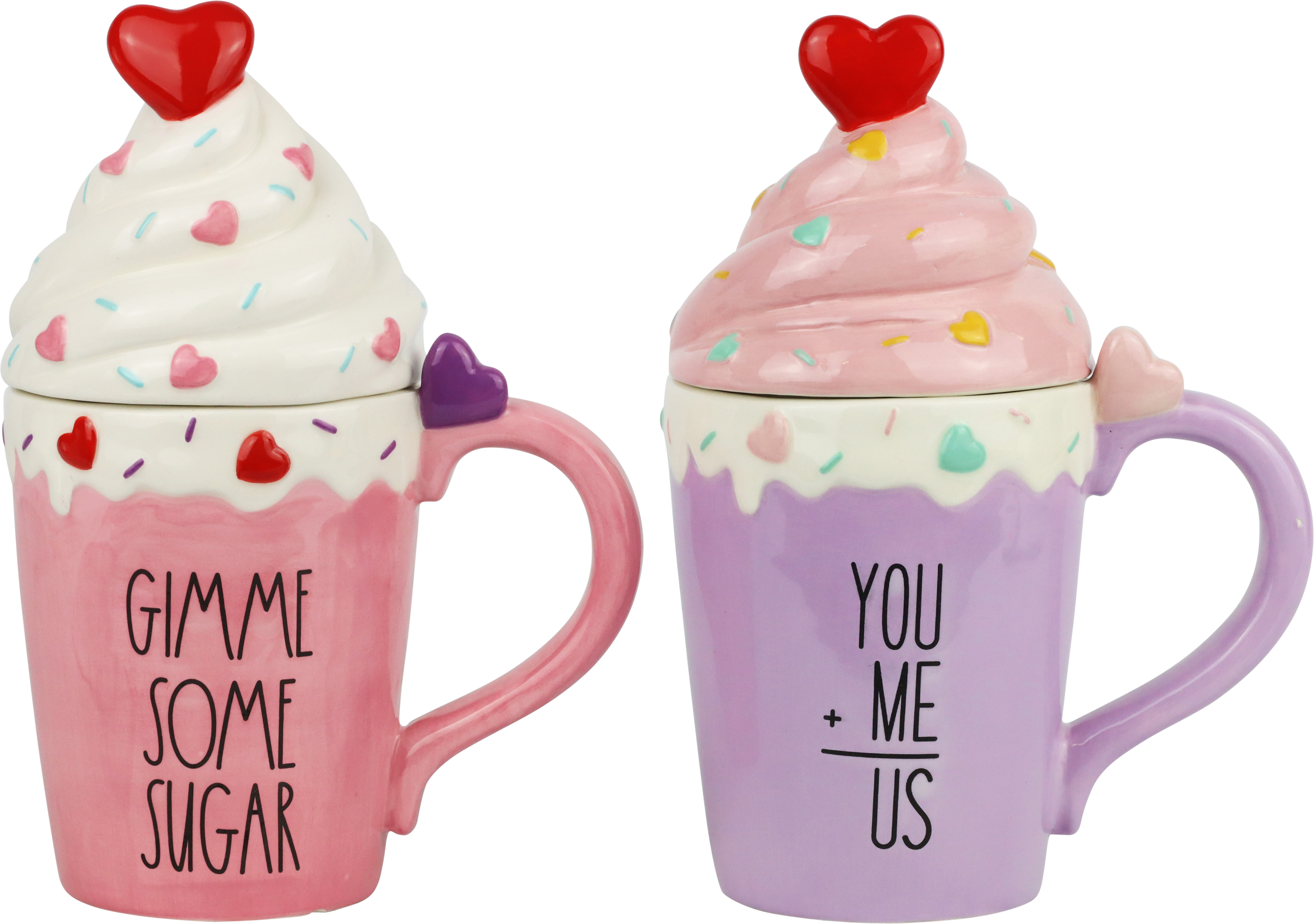 4730 DECKELTASSEN LOVELY HEARTS  S/2