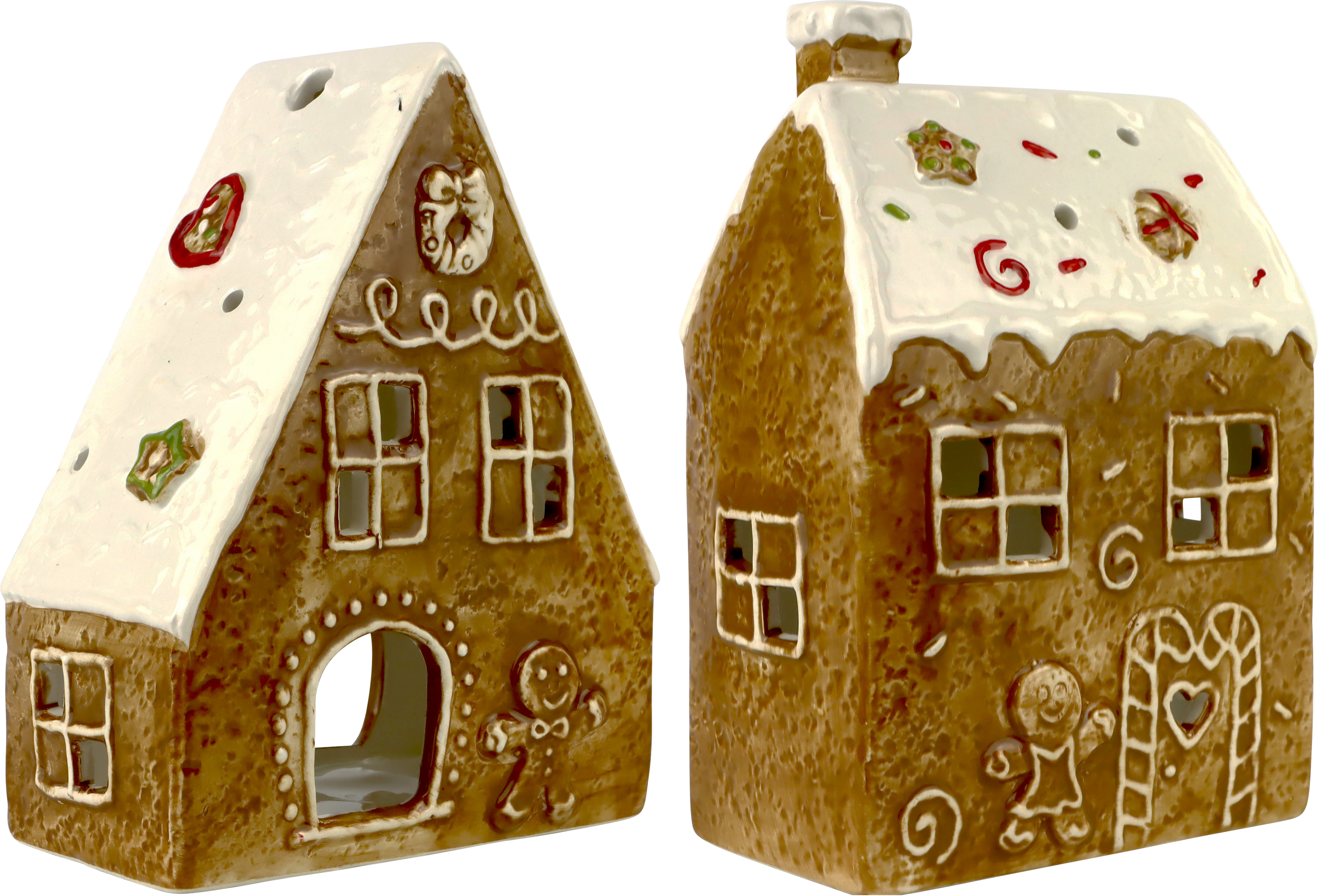 4822 CANDLE HOUSES GINGER JOY  S/2