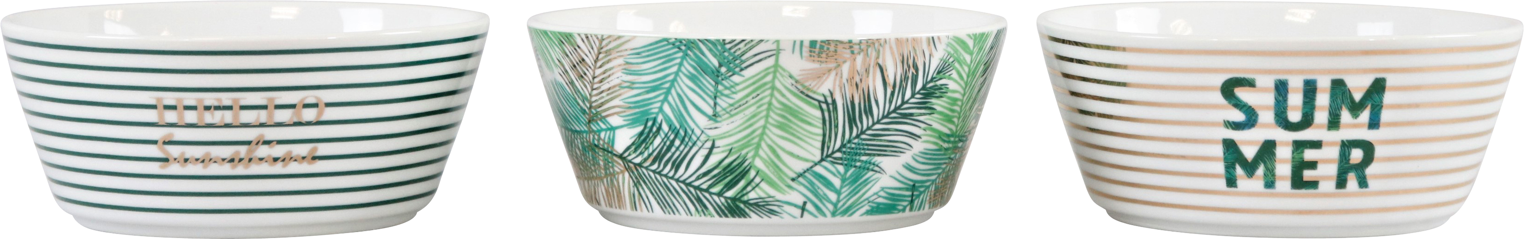 4980 SCHALEN-SET HELLO SUMMER  S/3