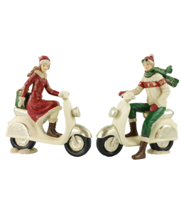 5028 FIGURES WEIHNACHTSSCOOTER  S/2