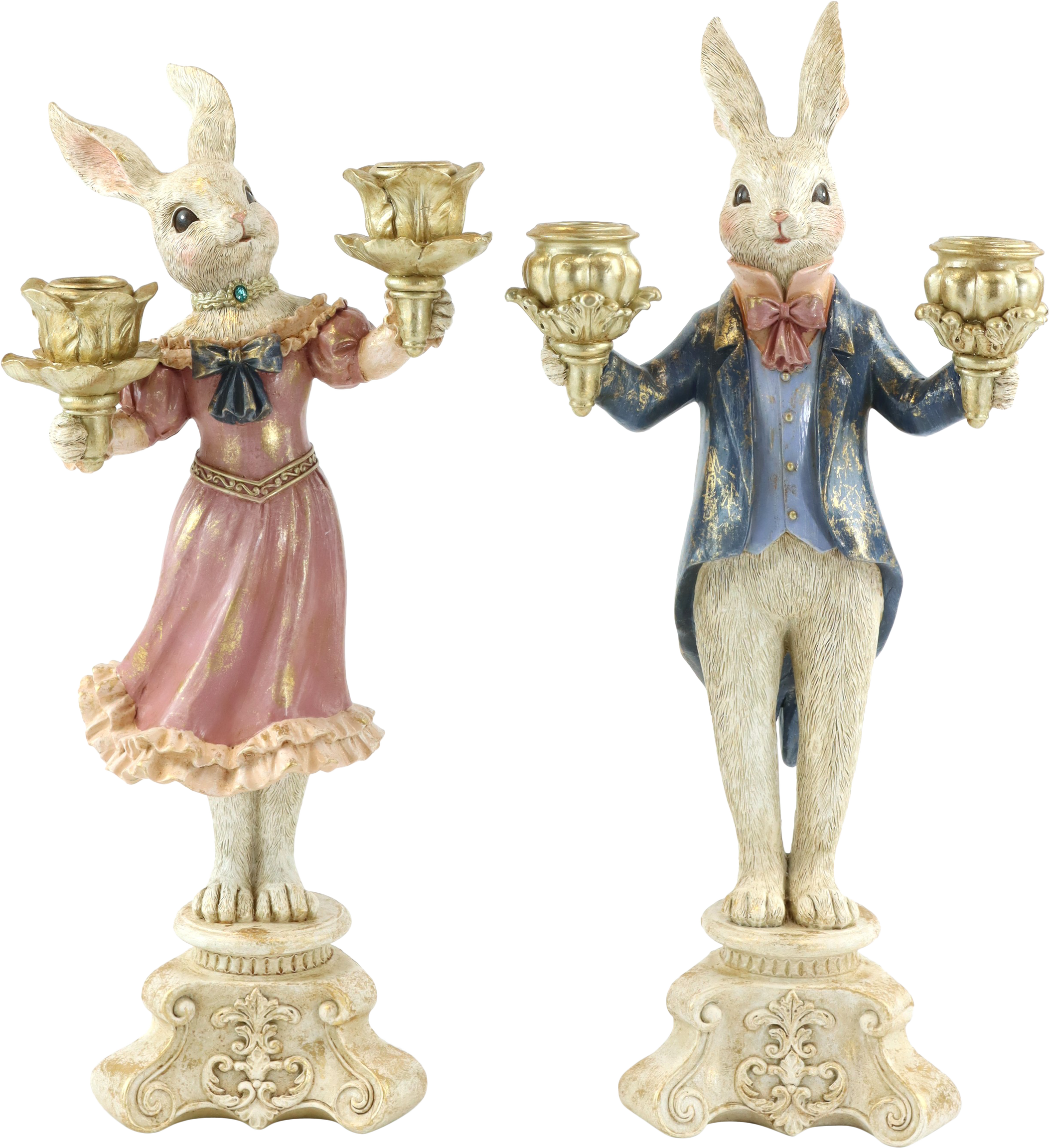 5490 CANDELABRO BUNNYVILLE  S/2