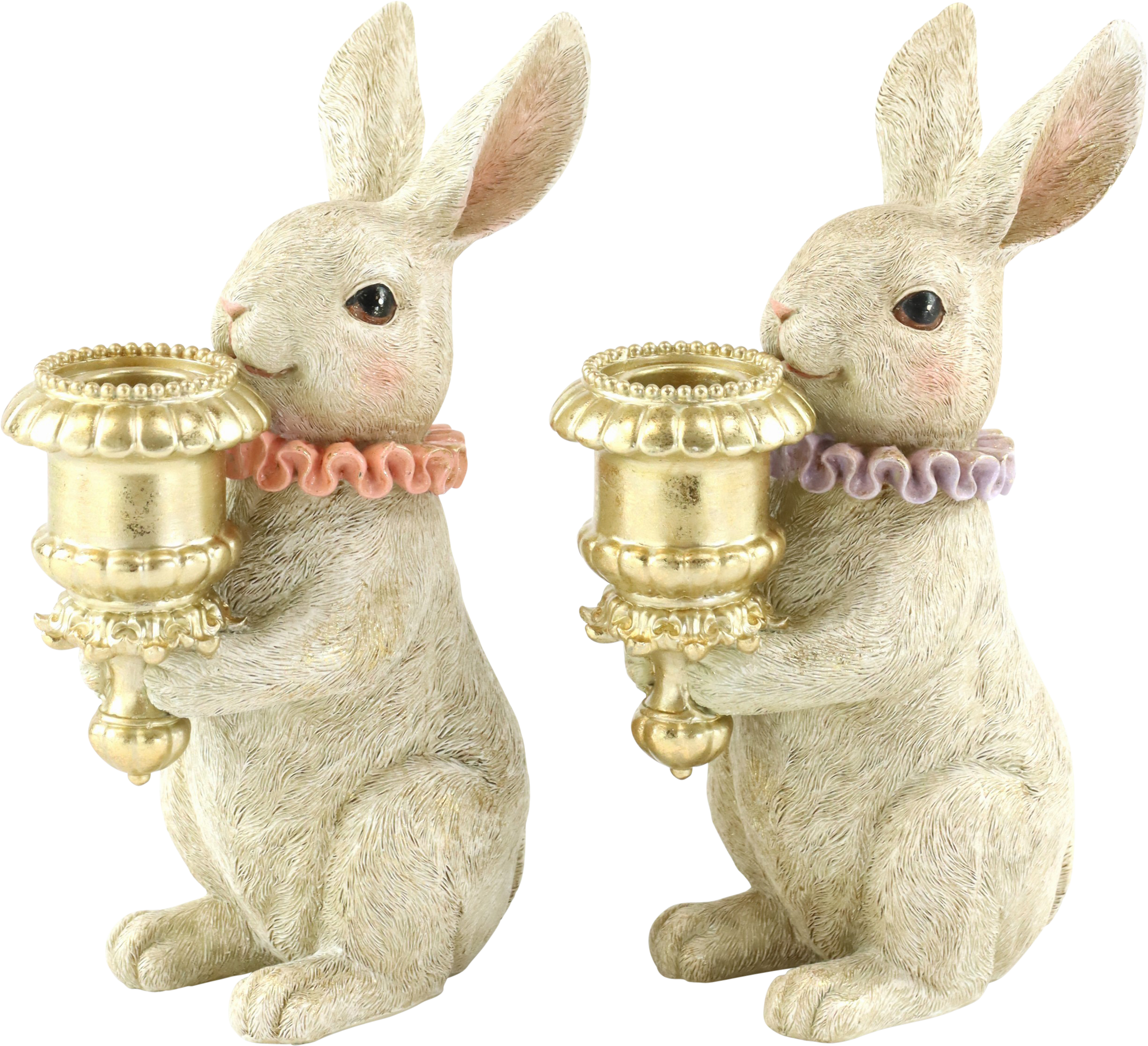 5496 CANDELABRO CONEJO BUNNYVILLE  S/2