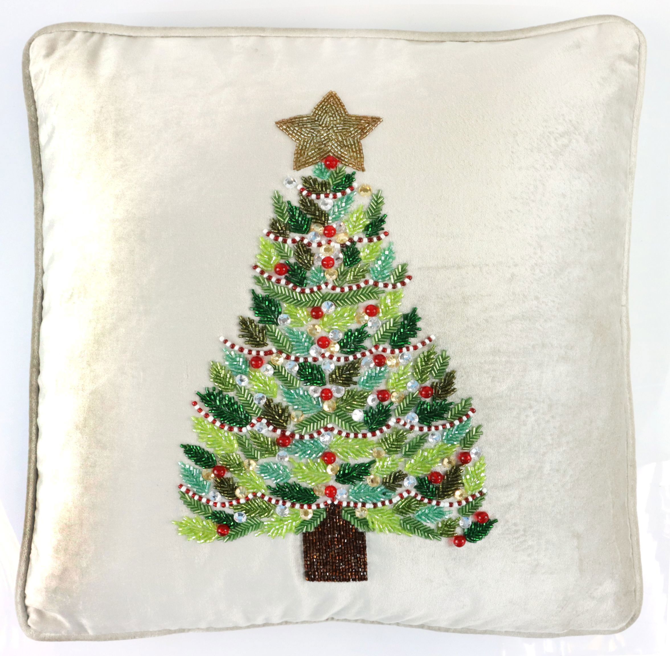 5648 HOUSSE DE COUSSIN  XMAS TREE..