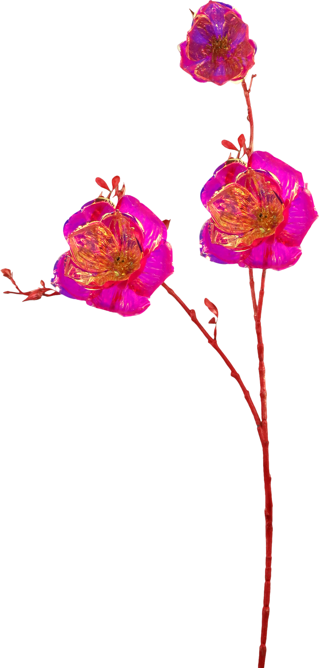 5812 KUNSTBLUME FLORA LUXE  FUCHSIA