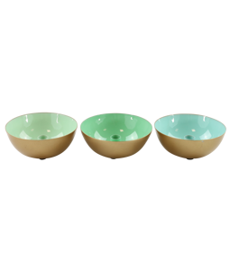 5813 CANDLE BOWLS DELUXE  S/3
