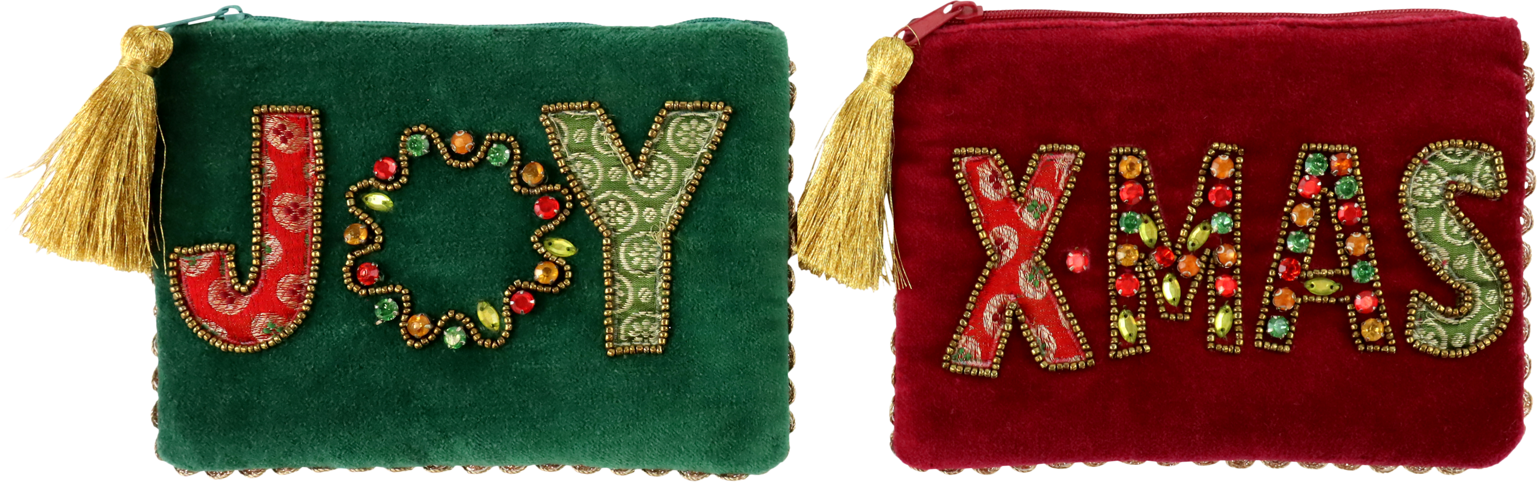 5864 BOLSITAS PERLAS X-MAS&JOY  S/2