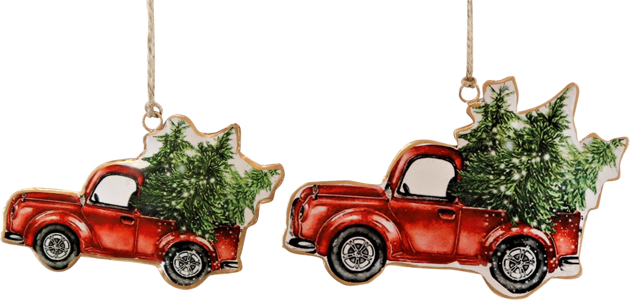 5866 ZIERHÄNGER CHRISTMAS CARS  S/2