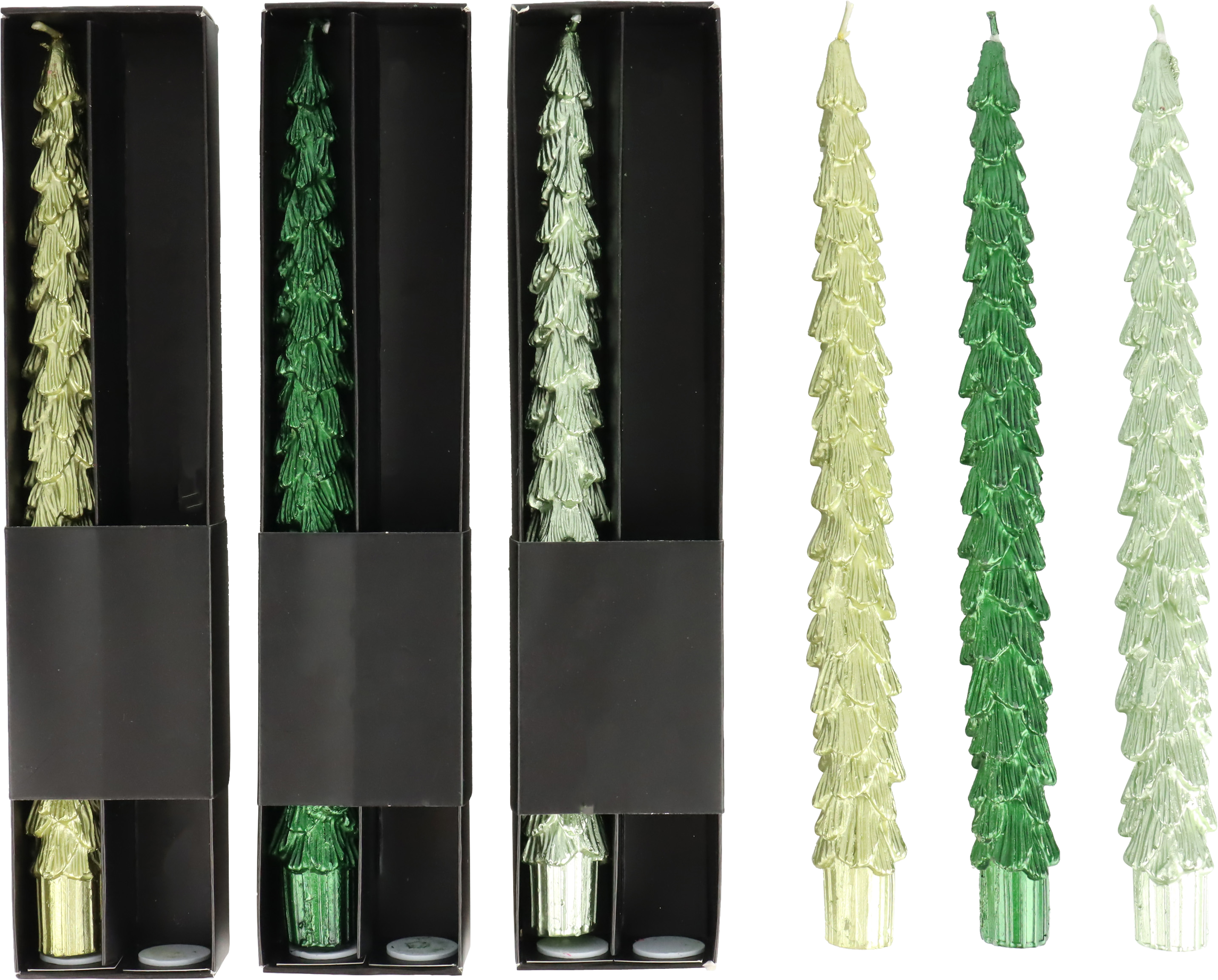 6149 CANDELS FOREST FLAME  S/6