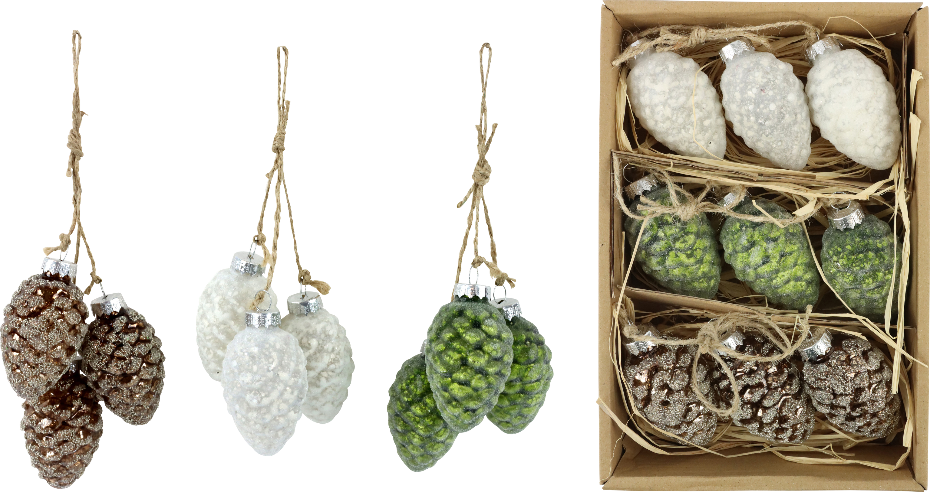 6273 TRÍO DE GUIRNALDAS  PIÑAS  S/3