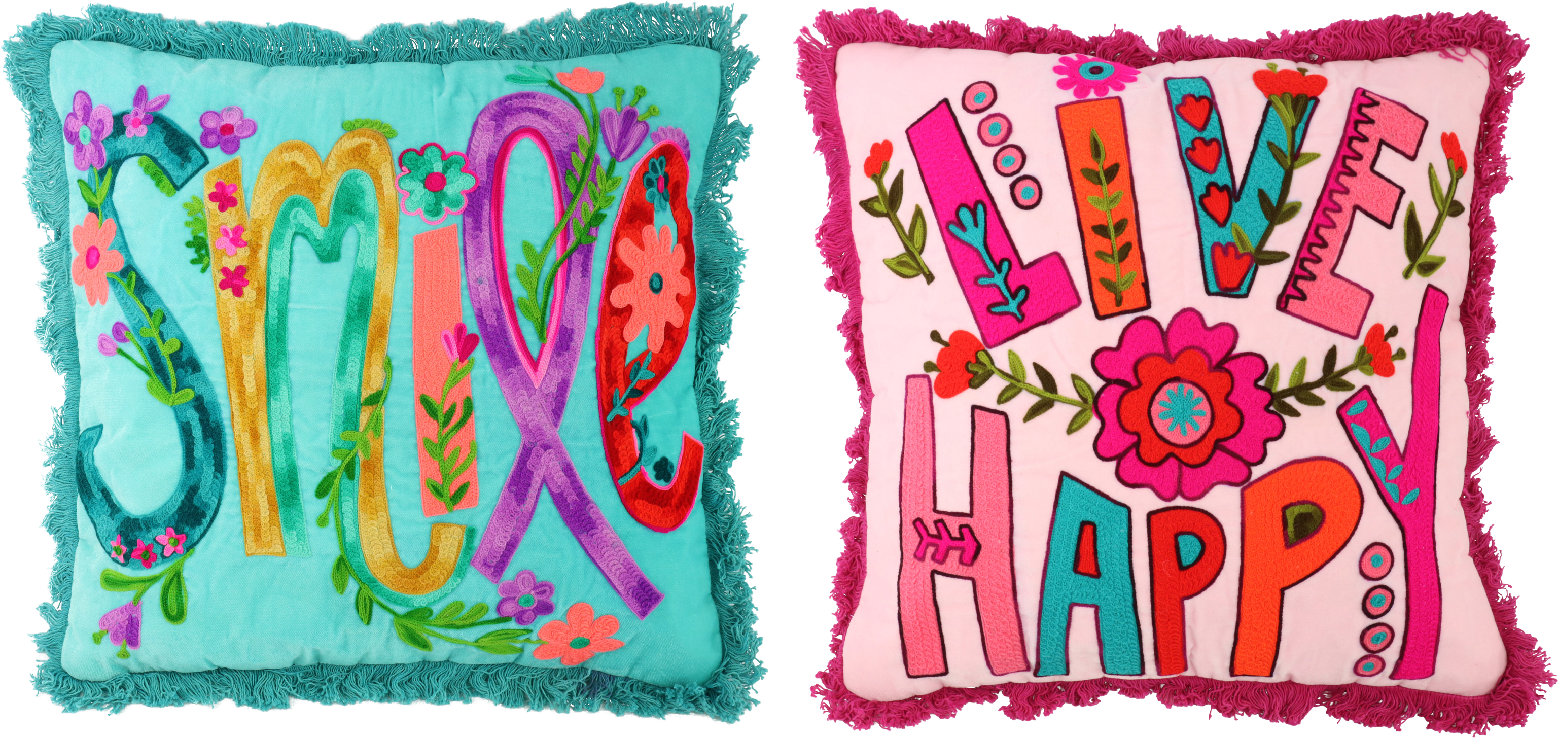 6324 KISSENHÜLLEN HAPPY SMILE 40X40 S/2