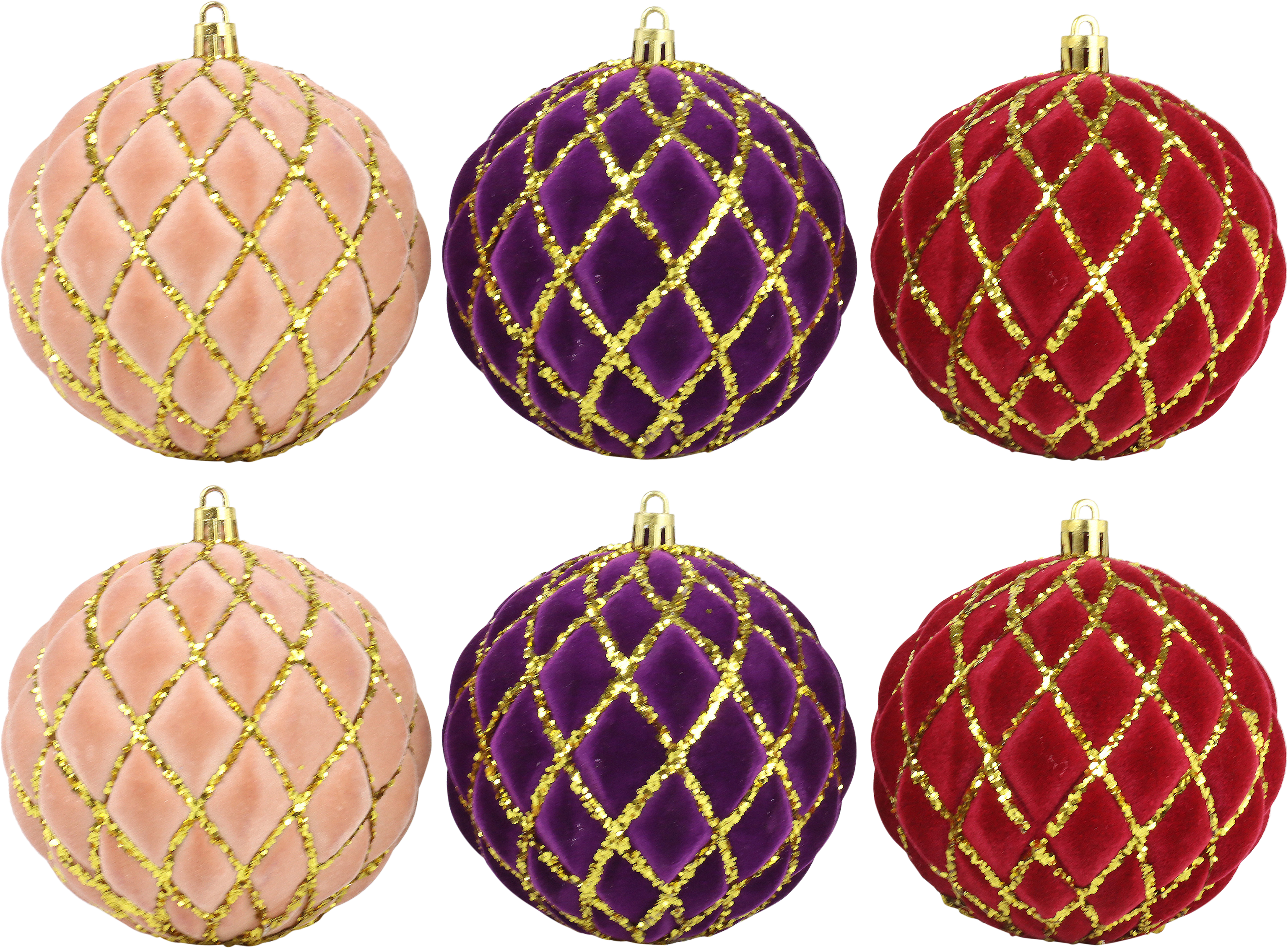 6387 BOLAS DE ALGODÓN VELVET GLOW  S/6